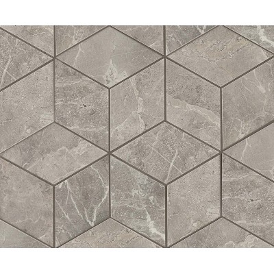 Мозаика ADVO Marvel Grey Fleury Mos. Esagono Lapp 30х35