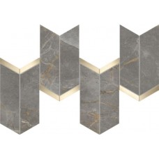 Мозаика AF9A Marvel Fior di Bosco Mosaico Chevron Lappato 19,2x46,3