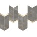 Мозаика AF9A Marvel Fior di Bosco Mosaico Chevron Lappato 19,2x46,3