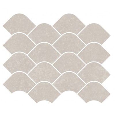 Плитка KMD2HID001BR Декор Касабланка наборный серый светлый матовый обрезной 30x25x0,9