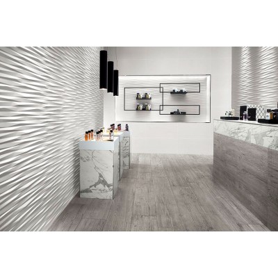 Плитка 8DDI 3D Wall Diamond White Matt. 40x80