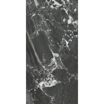 Плитка 48007R Риальто чёрный глянцевый обрезной 40x80x1