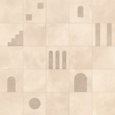 Керамогранит KH5K CottoMilano Talco Archetipo Decoro Ultramatt / Glossy 20x20