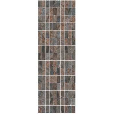 Плитка MM12143 Декор Театро коричневый мозаичный 25*75