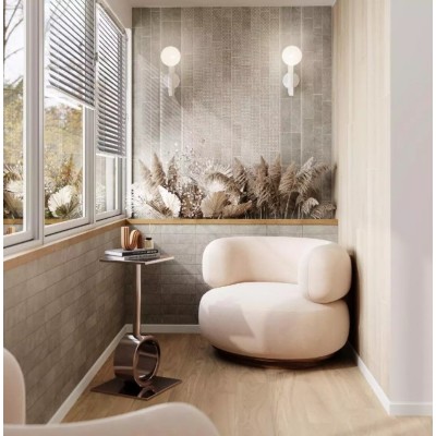 Плитка 9049 Борго серый матовый 8,5x28,5