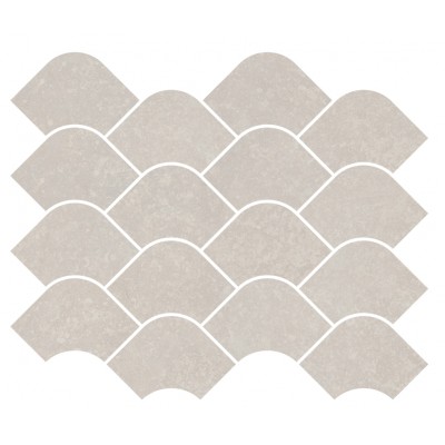 Плитка KMD2HID001BR Декор Касабланка наборный серый светлый матовый обрезной 30x25x0,9