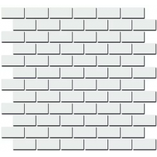 Плитка 191/001T Декор Турнон белый мозаичный матовый 32x30x0,9