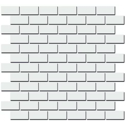 Плитка 191/001T Декор Турнон белый мозаичный матовый 32x30x0,9