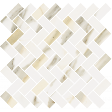 Мозаика 620110000212 Stellaris Calacatta Gold Mosaico Cross Nat 31.5x29.7