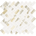 Мозаика 620110000212 Stellaris Calacatta Gold Mosaico Cross Nat 31.5x29.7