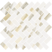 Мозаика 620110000212 Stellaris Calacatta Gold Mosaico Cross Nat 31.5x29.7