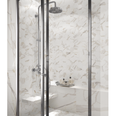Ступени 620070000634 Charme Evo Statuario Scalino Angolare Sinistro 33x60