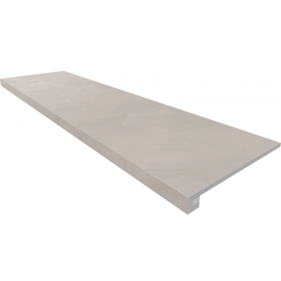 Ступени Комплект GF01 Graffito Light Grey (Ступень 33x120 неполированный прямоугольный бортик без насечек + Подступенок 14,5x120)