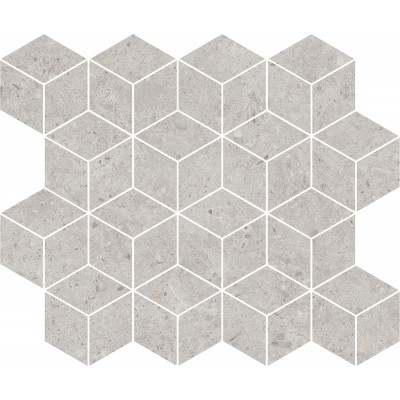 Мозаика T017/14053 Декор Риккарди мозаичный серый светлый матовый 45x37,5