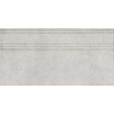 Плитка FME021R Плинтус Догана серый светлый матовый обрезной 20x40x1,6