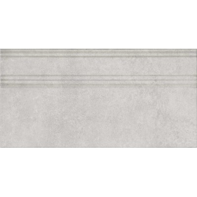 Плитка FME021R Плинтус Догана серый светлый матовый обрезной 20x40x1,6