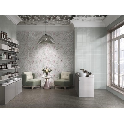 Плитка 14070R Веро голубой светлый глянцевый обрезной 40x120x1