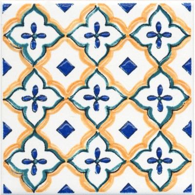 Плитка STG/A491/1146H Вставка Капри майолика 9,8х9,8