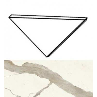 Керамогранит AGJ5 Marvel Calacatta Sublime Corner A.E. Silk 1x1