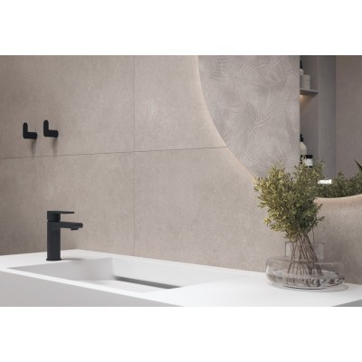 Керамогранит 17552 Floresta цветы серый ректификат 60x120