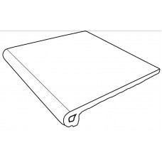 Клинкерная плитка 970446 Ступень фронтальная Petra Beige Anti-Slip Round. 33x30