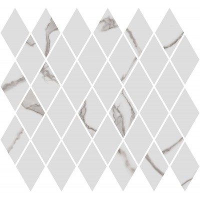 Мозаика T054/48022 Декор Монте Тиберио мозаичный белый глянцевый 37,5x35x1