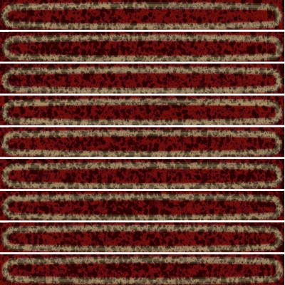 Плитка KMD2SOB003BN Декор чипсет Далия красный тёмный глянцевый 20x20x0,95