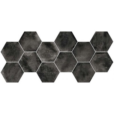 Керамогранит 23604 Urban Hexagon Melange Dark 29,2X25,4