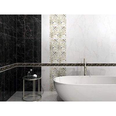 Плитка MM12112 Астория белый мозаичный 25x75