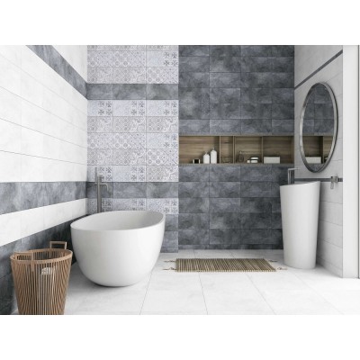 Плитка 1041-0246 Кампанилья серый геометрия 20х40