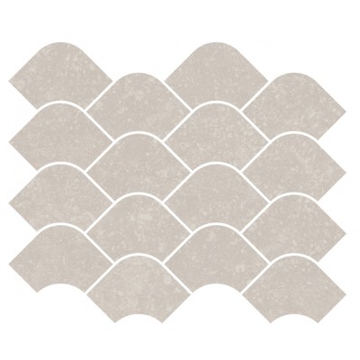 Плитка KMD2HID001BR Декор Касабланка наборный серый светлый матовый обрезной 30x25x0,9