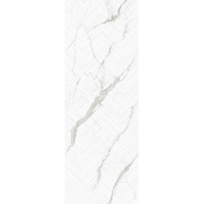 Керамогранит 41757 Lumiere White Decor ST/100x275/R 100x275