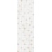 Плитка MM12112 Астория белый мозаичный 25x75