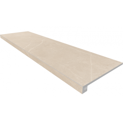 Ступени Комплект NL01 Nolana Beige (Ступень 33x120 неполированный прямоугольный бортик без насечек + Подступенок 14,5x120)