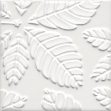 Плитка KMD2SFB001BN Декор Агдаль 1 белый матовый структура 15x15x0,9