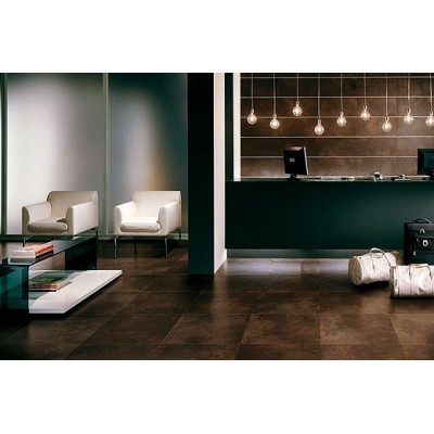 Керамогранит 5C14 Tarmac Black Inserto Borchia 4 45х45