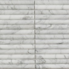 Мозаика PIX342 Bianco Carrara, Convex матовая 20х151 300х305х12