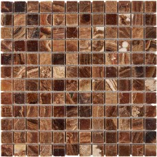 Мозаика PIX206 Caramel onyx из оникса полированная 23x23 305х305х8