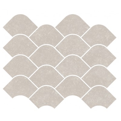 Плитка KMD2HID001BR Декор Касабланка наборный серый светлый матовый обрезной 30x25x0,9