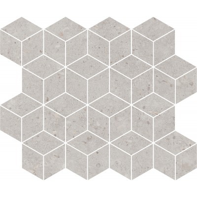 Мозаика T017/14053 Декор Риккарди мозаичный серый светлый матовый 45x37,5