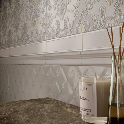 Плитка VT/B306/6000 Бордюр Браганса голубой светлый матовый 25х5,4