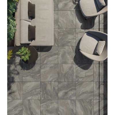 Керамогранит 620090000716 Бортик Гриджио Оробико с выемкой закругленный левый 30х60