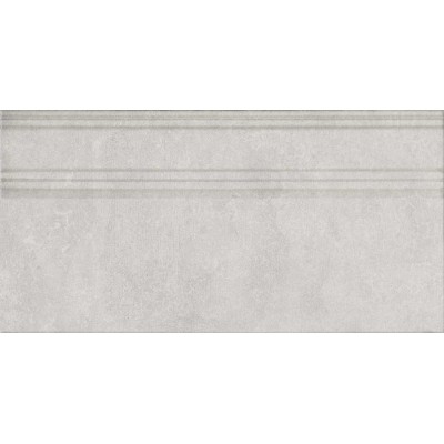 Плитка FME021R Плинтус Догана серый светлый матовый обрезной 20x40x1,6