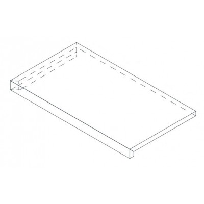 Ступени 620070001830 Drift Grey Scalino Angolo Dx 33x60