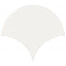 Плитка 21968 Scale Fan White 10,6х12