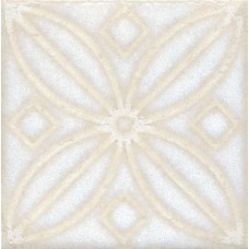 Плитка STG/B402/1266H Амальфи орнамент белый 9.9x9.8