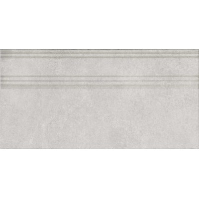 Плитка FME021R Плинтус Догана серый светлый матовый обрезной 20x40x1,6