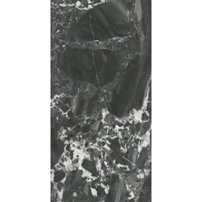 Плитка 48007R Риальто чёрный глянцевый обрезной 40x80x1