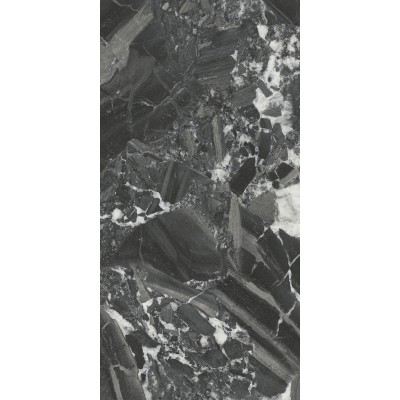 Плитка 48007R Риальто чёрный глянцевый обрезной 40x80x1