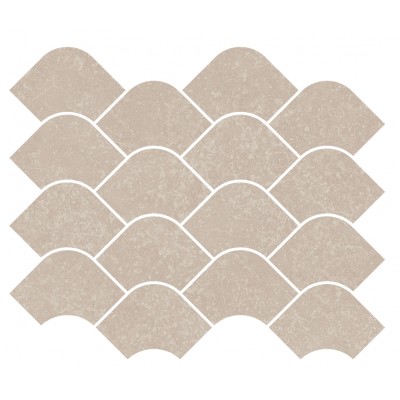 Плитка KMD2HID003BR Декор Касабланка наборный бежевый светлый матовый обрезной 30x25x0,9